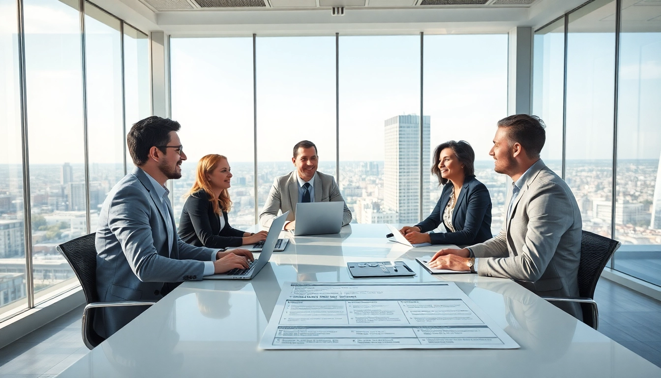 Optimale Executive Search im Sales-Bereich: Headhunter führt strategisches Teamgespräch in modernem Büro.