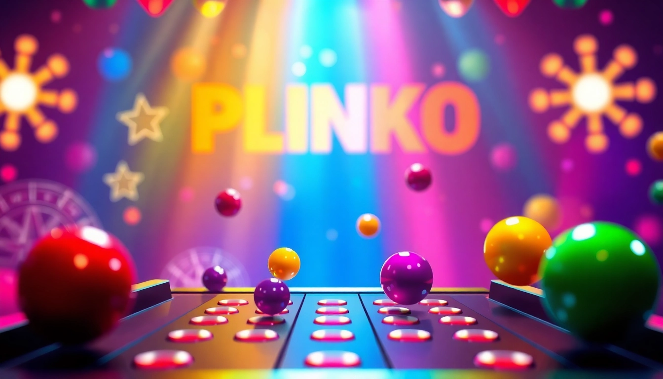 Erleben Sie spannende Plinko Erfahrung beim Spielen auf einem farbenfrohen und dynamischen Plinko-Brett mit leuchtenden Kugeln.