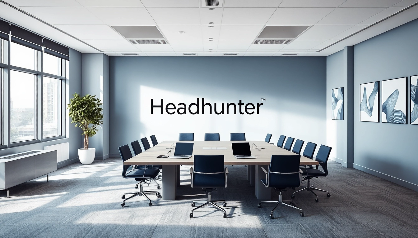 Headhunter Erfurt: Ein moderner Büroraum für Personalvermittlung in Erfurt mit eleganten Möbeln.
