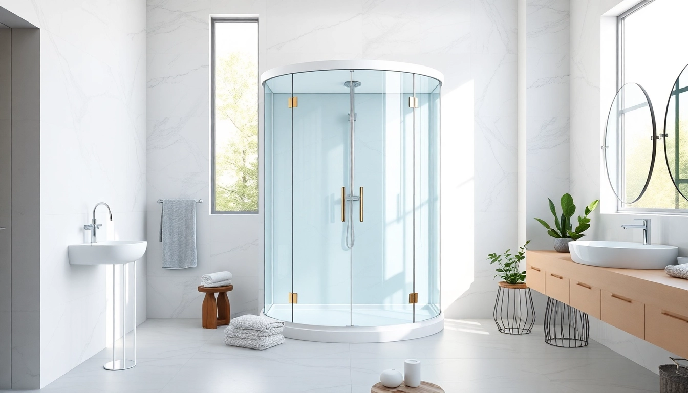 Genießen Sie die sonni Duschkabine 100x100 in einem modernen Badezimmer mit elegantem Design.