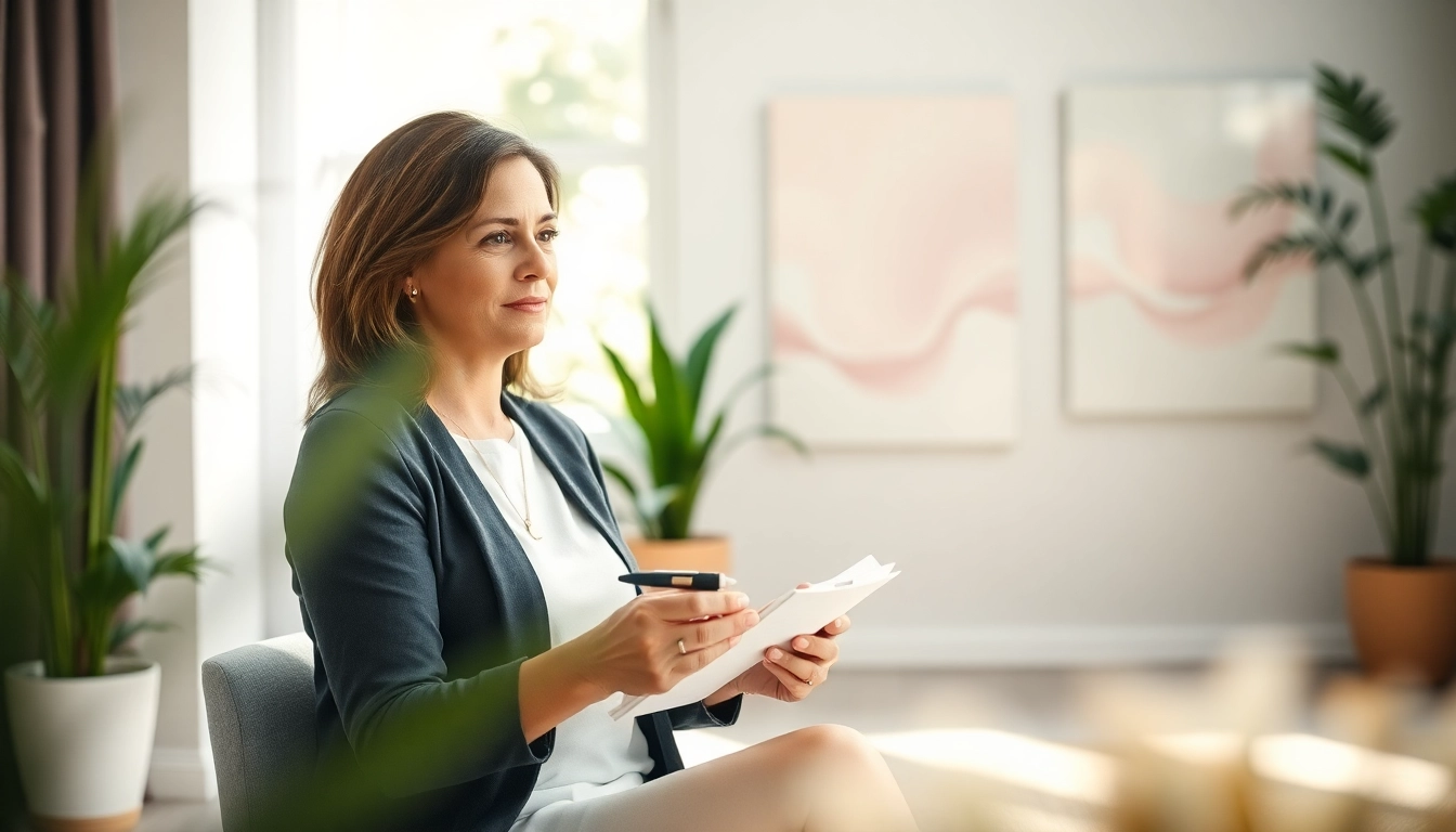 Enhance your emotional wellbeing with a supportive therapist in a serene setting.